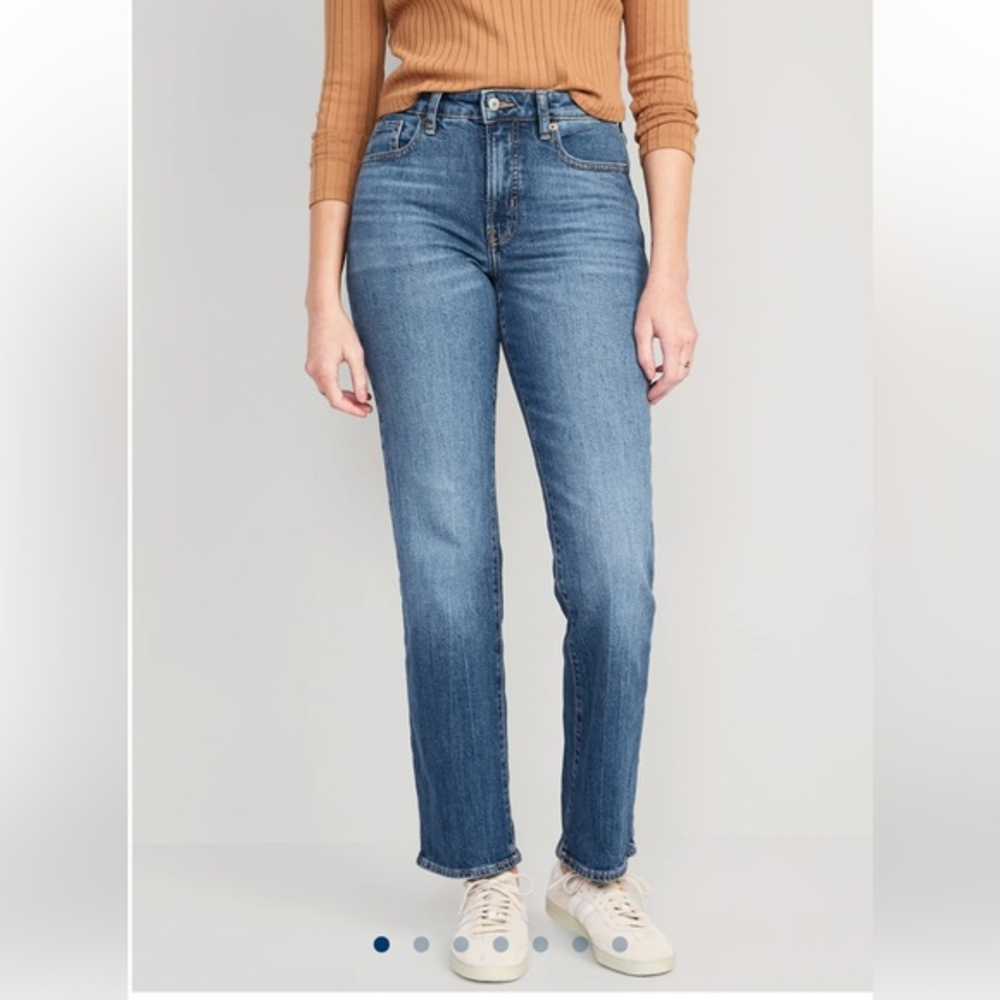 OLD NAVY The OG Curvy High Rise Straight Jeans Sz 4